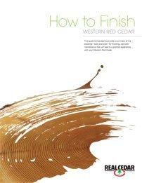 How to finish western red cedar