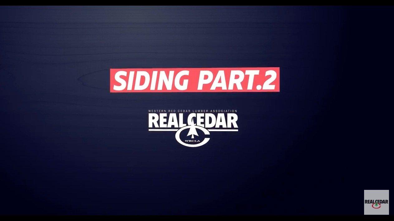 real cedar siding video thumbnail