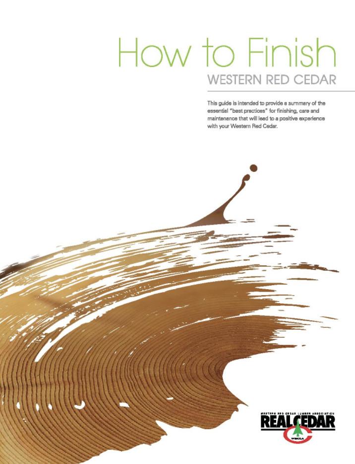 How to Finish Western Red Cedar