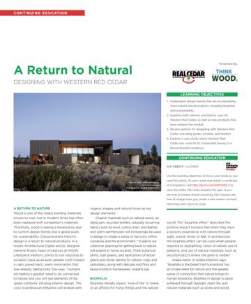 CEU Thumb: A return to natural