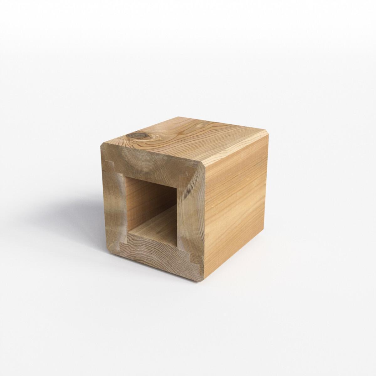 6 x 6 WRC Appearance Knotty, Kiln Dried, S4S, Hollow-Core, Engineered Timber