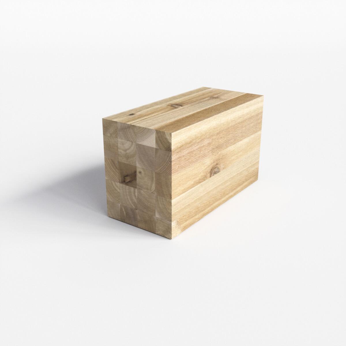 6 x 8 WRC Appearance Knotty, Kiln Dried, Rougher-Headed, Laminated, Engineered Timber