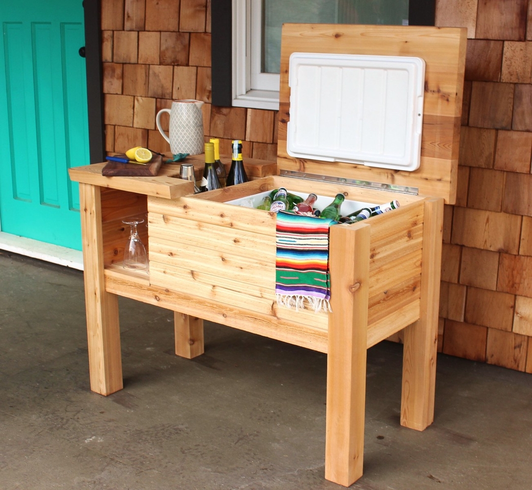 Free Cedar Cooler Storage Project Plans DIY Project Plans Real Cedar